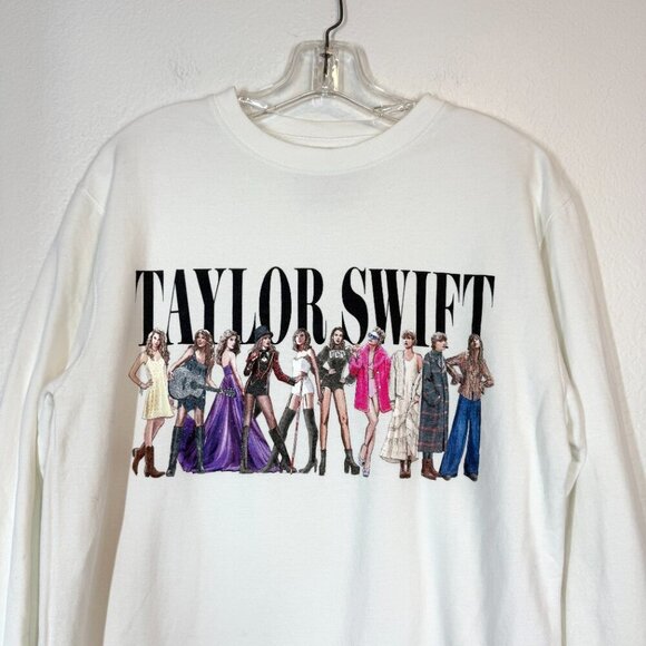 Taylor Swift Eras Tour Sweatshirt White Small - Picture 3 of 7